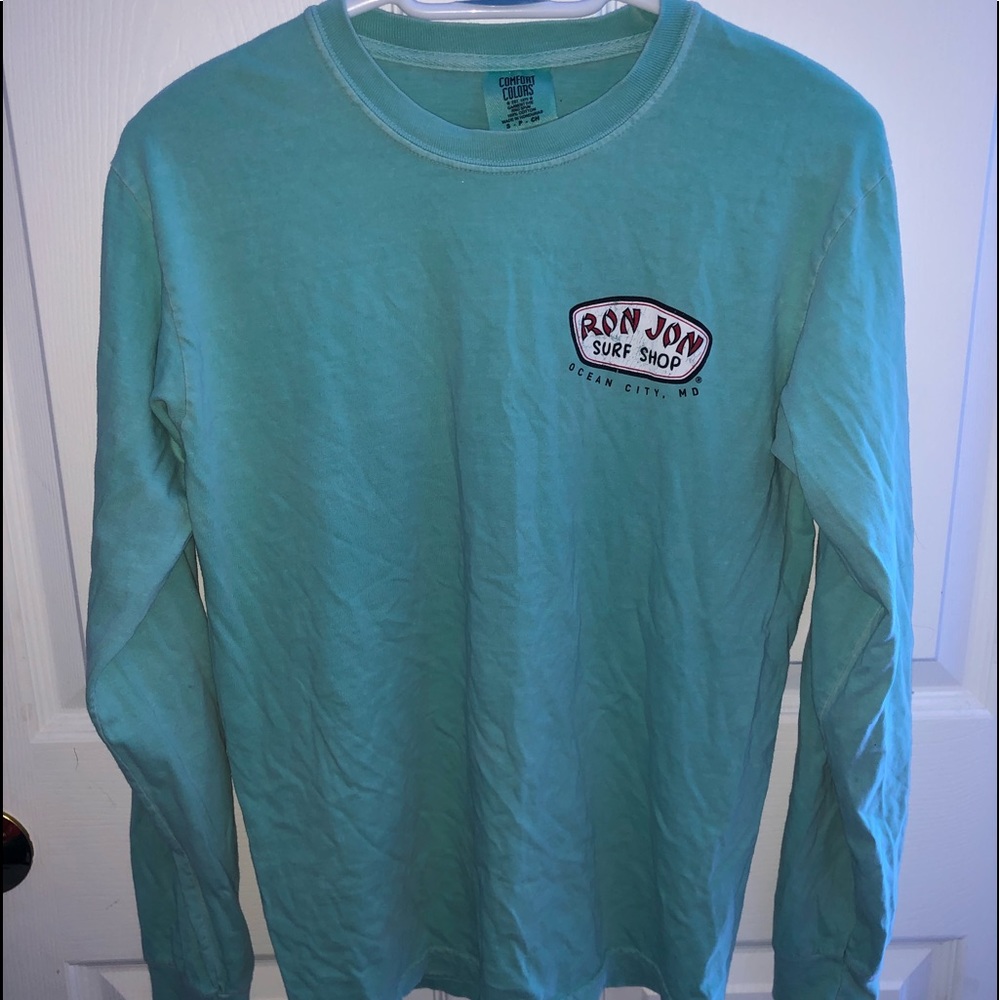 Ron Jon teal long sleeve tee